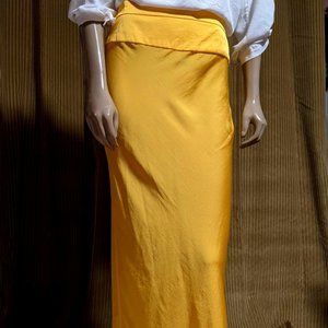 NWT Free People Long Yellow Skirt